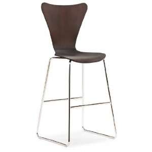    Modern Wood Cafeteria Dining Bar Stool Chair