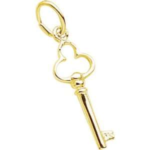  Rembrandt Charms Key Charm, Gold Plated Silver Jewelry