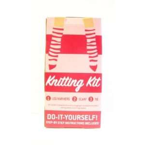  Do it Yourself Knitting Kit   Leg Warmers, Scarf, Tie 