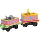 collectible train car pack includes plastic tank figure and decorated