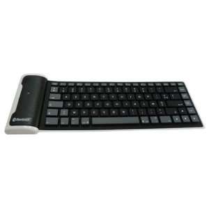  Mini Bluetooth Keyboard Black flexible and water resistant 