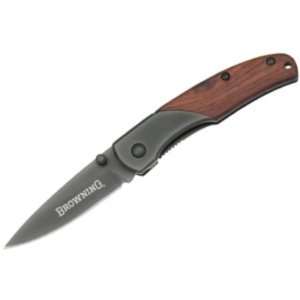  Browning Knives 277 Small Linerlock Knife with Wood 
