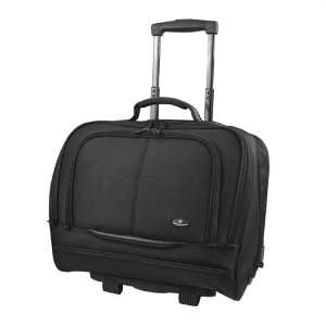  Luggage America RT 1000 Business Rolling Tote   Black 