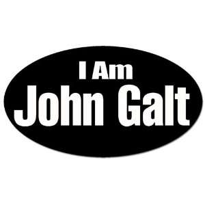  Oval I Am John Galt Libertarian Sticker 