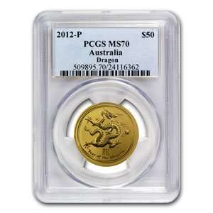   oz Gold Lunar Year of the Dragon (Series 2) PCGS MS 70 Toys & Games