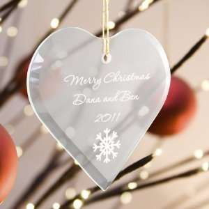  Personalized Heart Christmas Ornament
