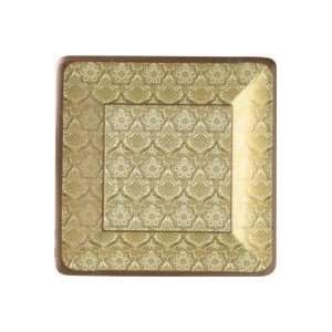   Byzantine Gold 7 inch Paper Christmas Party Plates