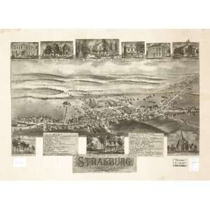 1903 map of Strasburg, Pennsylvania