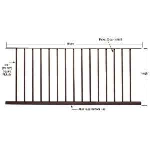   200, 300, 350, and 400 Series 72W x 42H Picket Panel by CR Laurence