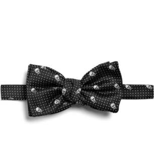   Accessories  Ties  Bow ties  Skull and Spot Print Bow Tie