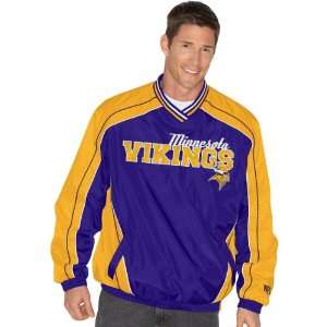  G III Minnesota Vikings Lightweight V Neck Pullover Jacket 
