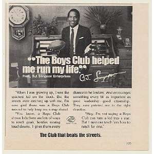   Boys Club Helped Me Run My Life Print Ad (46873)