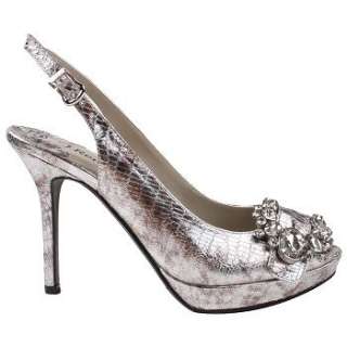 Womens J. Renee Regina Silver Shoes 