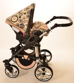 LUXUS Kombikinderwagen ORION 3 in 1 + Babyschale + GRATIS in 47 FARBEN 