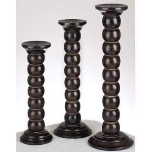 Wood Candle Holders (Set Of 3)