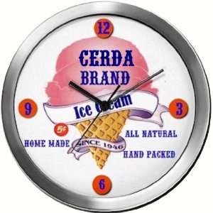  CERDA 14 Inch Ice Cream Metal Clock Quartz Movement 