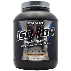 Dymatize ISO 100 Cookies & Cream 3lb Protein Isolate 