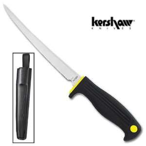  Fillet Knife, 7.00 in., Co Polymer Handle, ABS Sheath 