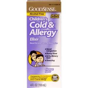  Childrens Cold & Allergy Elixir Grape Case Pack 48