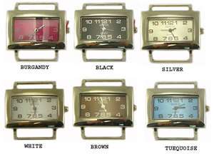 Pick 03 New Rectangle Solid Bar Ribbon Watch Faces  