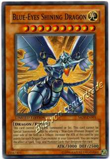 YUGIOH SCHIMMERNDER BLAUAUGENDRACHE BLAUÄUGIGER DRACHE  