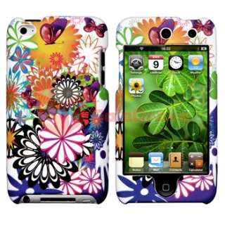 For iPod Touch 4G 4th gen 6 Hard Case+3 Screen Guard+holder Accessory 