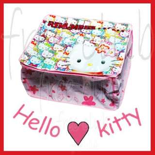 Hello Kitty Zipper Storage Bag Case Home Organizer  