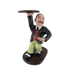  Classy Waiter with Tray Tabletop Single Wine Bottle Holder 