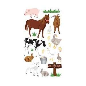   Classic Stickers Petting Zoo SP UPGR9; 6 Items/Order