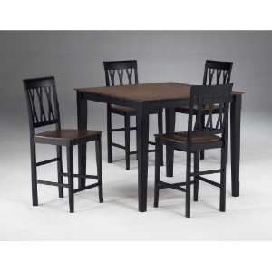  Hillsdale Riverview Squared Counter Height 5 Piece Dining 
