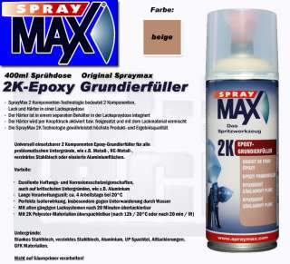 Epoxy Grundierfüller beige Spraydose Spraymax Sprühdose EP 2K 