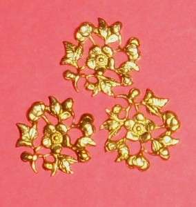 FILIGREE  BRASS UNPLATED   15MM 20 PIECE   8 8071  