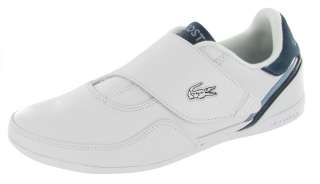 LACOSTE Lisse Mens Athletic Velcro Strap Pull On Sneakers Shoes  
