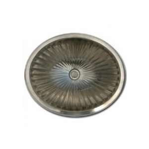  Linkasink BR006 PN Undermount Bronze Oval Fluted Sink 