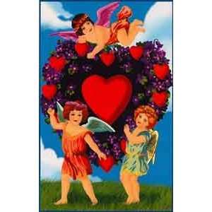 Valentines Day Greeting Card   Cherubs & Hearts Health 