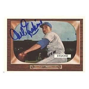 Carl Erskine Autographed / Signed Replica 1953 Topps Brooklyn Dodgers 