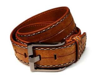 Mens/Womens Brown Genuine Leather Belt 30/32/34/36 Tan  