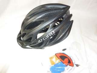 2012 giro athlon black charcoal bicycle helmet med new