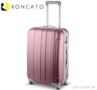 RONCATO (L) Reisetrolley Zahlenschloss Pink/Gelb Reisekoffer Trolley 