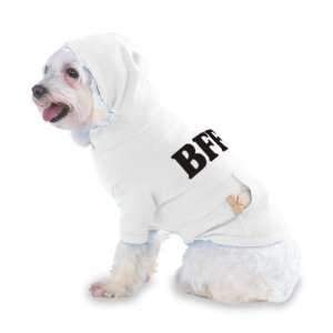  BFF Hooded T Shirt for Dog or Cat LARGE   WHITE Pet 