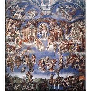  The Last Judgement 27x30 Streched Canvas Art by 
