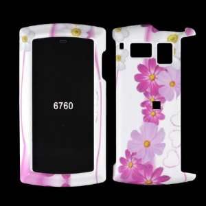  SANYO 6760 Pink Flower Premium Designer Hard Protector 