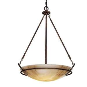   Nutmeg Pendant with Alabaster Dust Shades 684 14