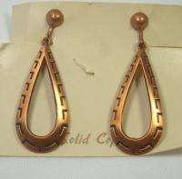 Vintage Copper Dangle Earrings  