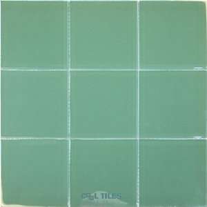 Modern mosaics   4 x 4 crystallized glass mosaic sheet in green