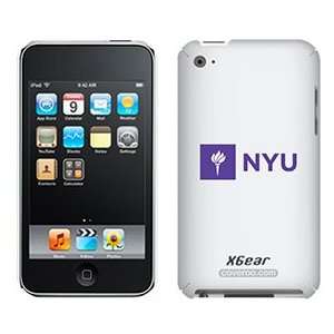 NYU Logo Side on iPod Touch 4G XGear Shell Case 