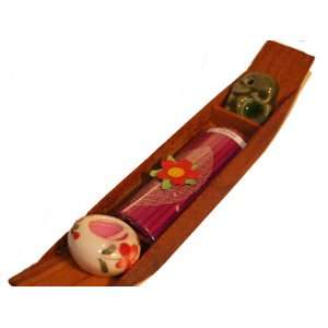 Decorative Aroma Therapy Incense and Candle Setting (Orchid)  