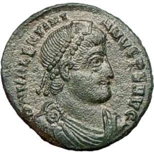 VALENTINIAN I 364AD Ancient Roman Coin Chi Rho Labarum Christ Monogram