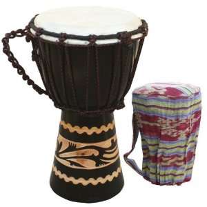  Kalimantan Djembe w/ FREE Tote Bag, 11 12 Tall x 7 8 