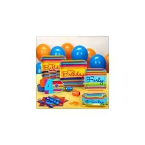  Birthday Stripes 40 Party Pack for 8 Toys & Games